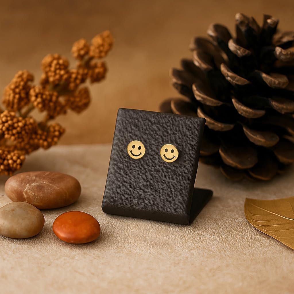 Boribta Real 14k solid Yellow Gold Stud Earrings with Screw back for Women Girls Men for Sensitive ears Small & Minimalist Studs Jewelry for mother's Day Gifts (Flat Round(6mm) - Image 3