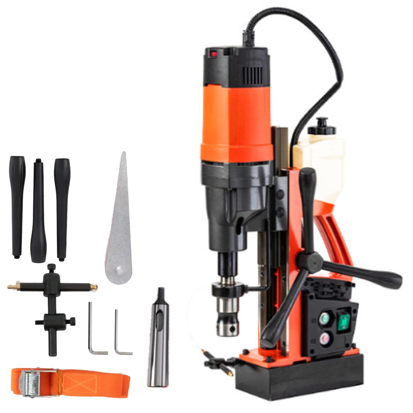 Magnetic Drill, 1100W Motor 35mm Boring Diameter, Portable Electric Mag Drill Press,Magnetic Base Drill with Motion Sensor and Internal Cooling MD-50