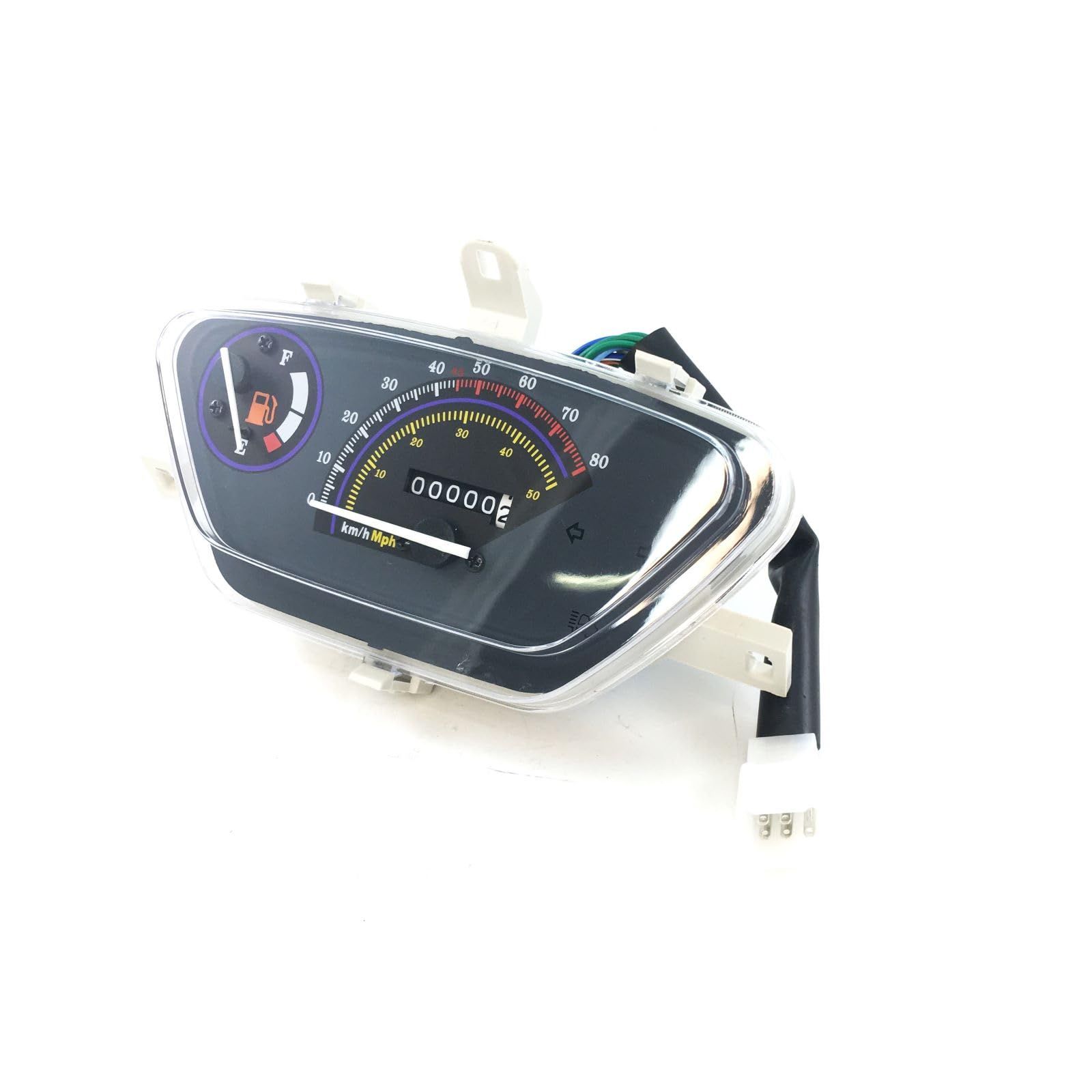 TACHOMETER TACHOEINHEIT GY6 COCKPIT komplett für AGM BAOTIAN QT-9 JINLUN QT-5 BENERO YIYING JINAN QINGQI REX RS KYMCO LEIKE JMSTAR MKS FLEX TECH JACK FOX ERING NOVA CHINA ROLLER GY6 50ccm