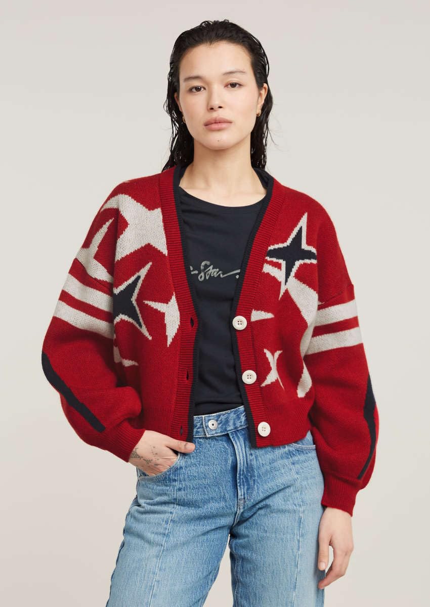 G-STAR Holiday Loose Knitted Cardigan Felpa Donna