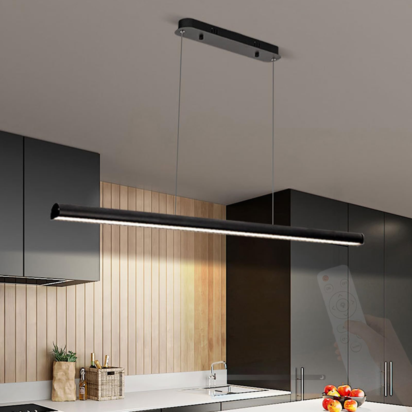 Lámpara en suspensión LED para comedor moderna con luz regulable de 2700K a 6500K 8