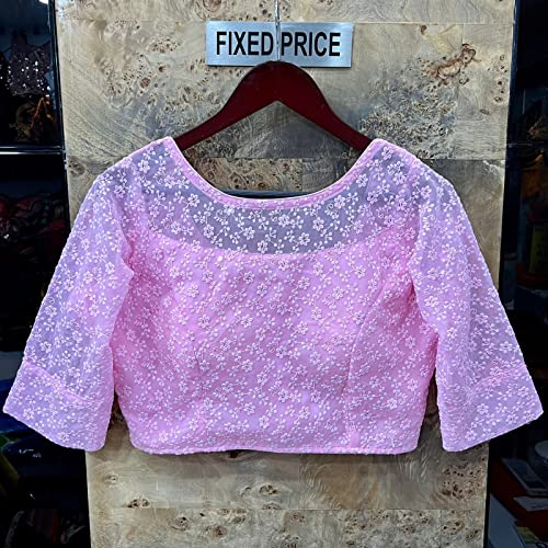 Image of Vihu Fashion Women Georgette Half Sleeve Blouse