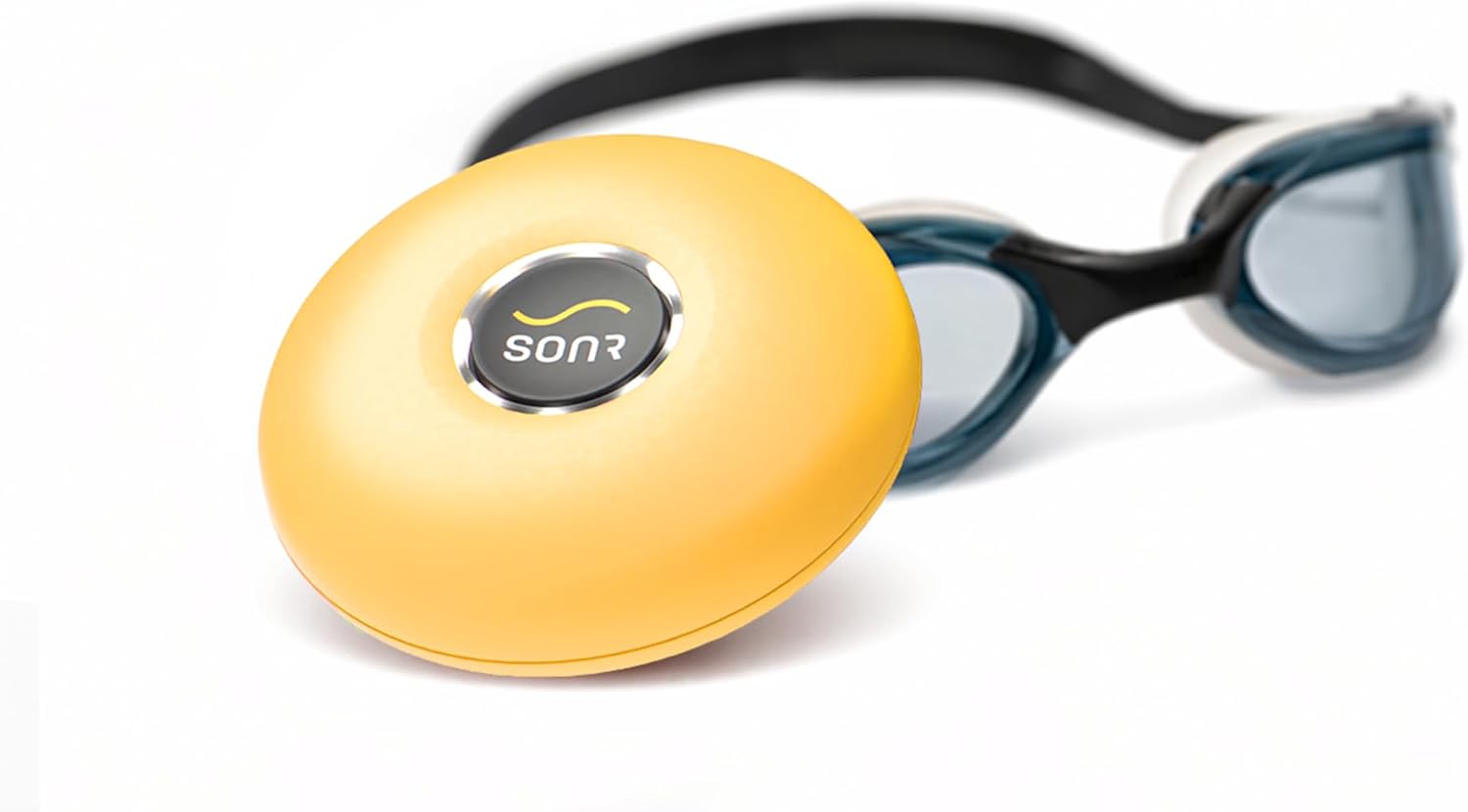 SONR Music 2-in-1 Bundle: Open-Ear Underwater Music Player for Swimmers with Anti-Fog Swimming Goggles