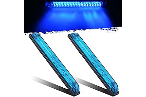 Partsam Blue 30 LED 8 Inch Utility Strip Light Bar