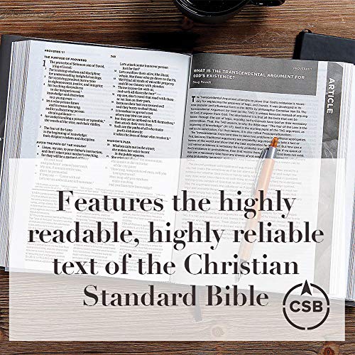CSB Apologetics Study Bible, Hardcover: Black Letter, Defend Your Faith, Study Notes and Commentary,