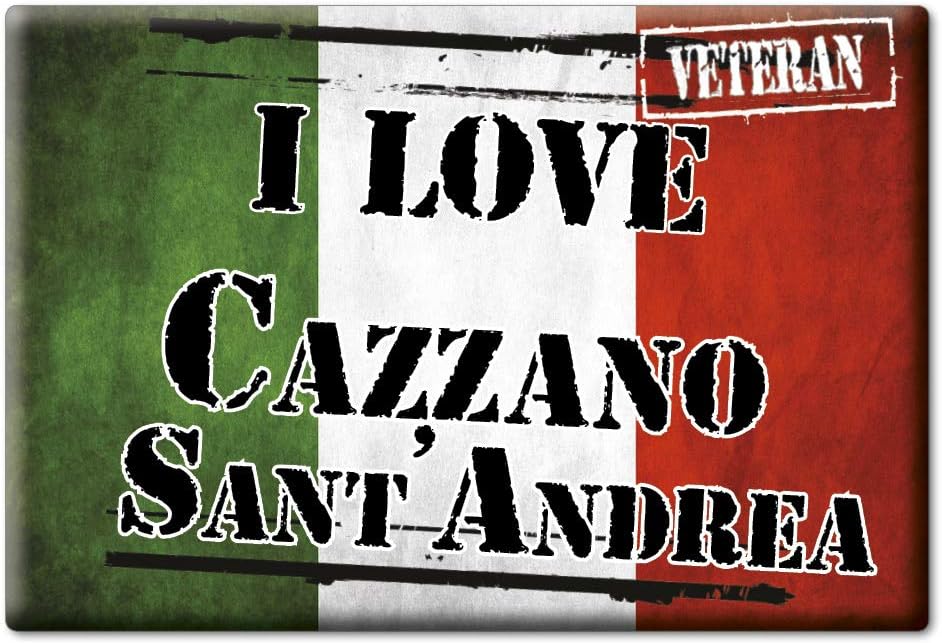 Enjoymagnets CAZZANO SANT'ANDREA FRIDGE MAGNET LOMBARDIA (BG) MAGNETS ITALY SOUVENIR I LOVE (Var. VETERAN)