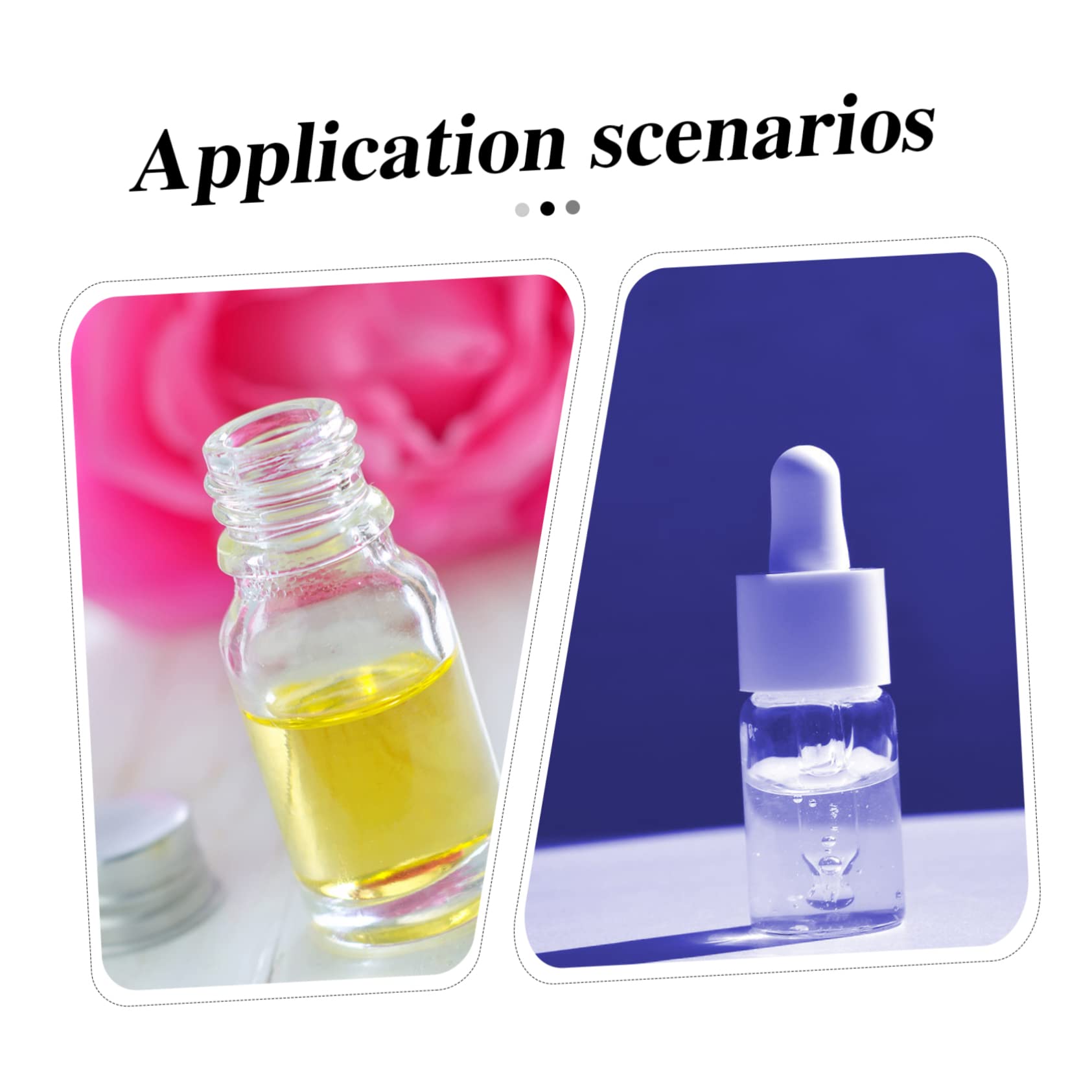 NUOBESTY 36fogli Etichette Adesive Per Bottiglie Di Cosmetici e Oli Essenziali Confezione Da Impermeabili e Facili Da Applicare Per Identificare Profumi e Prodotti Cosmetici