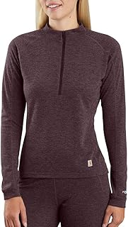 Carhartt Womens Base Force Heavyweight Quarter-Zip Thermal Base Layer Long Sleeve Shirt