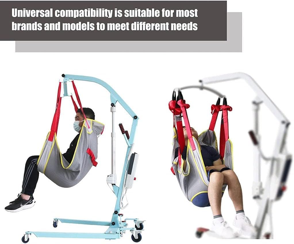 Eslinga de elevación para pacientes, correa de cuerpo completo, correas de ayuda de elevación para dispositivo de transferencia para ancianos, bariátricos, enfermería, cuidador, grande