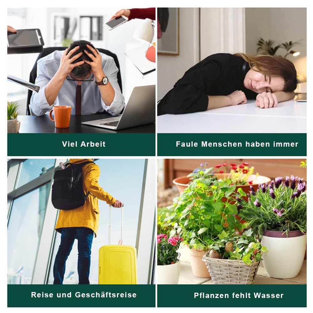 Bewässerungskugeln, 500ml Automatische Pflanzen Bewässerung, Tonspitzen Bewässerung, Wasserspender Pflanzen zur Bewässerung von Zimmer Balkon und Gartenpflanzen (10 Stück)