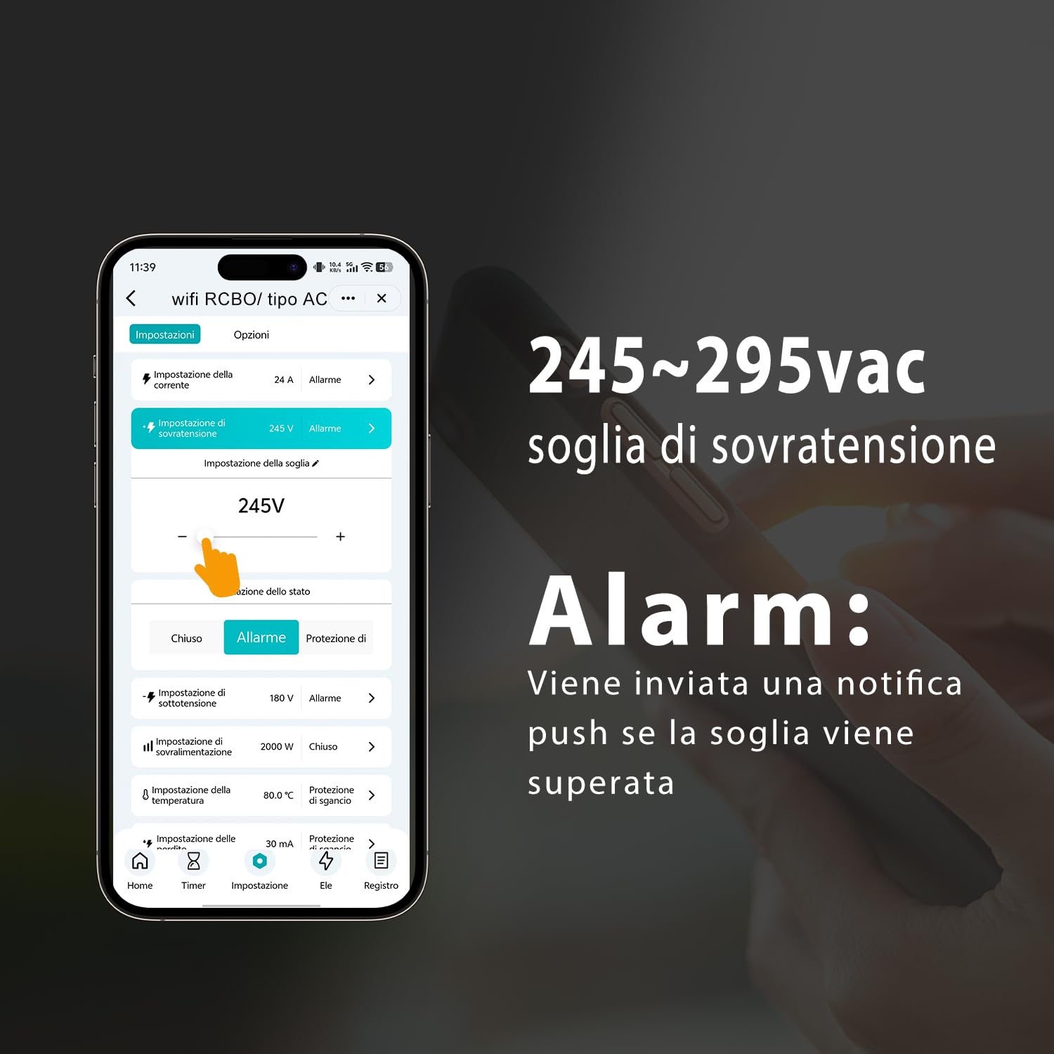 Interruttore Differenziale Wi-Fi Tuya "Smart RCBO" Reset Automatico Disconnessione in Intensità 1-40A, Corrente di Perdita 30-100mA, Sovra/Sottotensione, Temperatura, Sovrappotenza Misurazione 2025