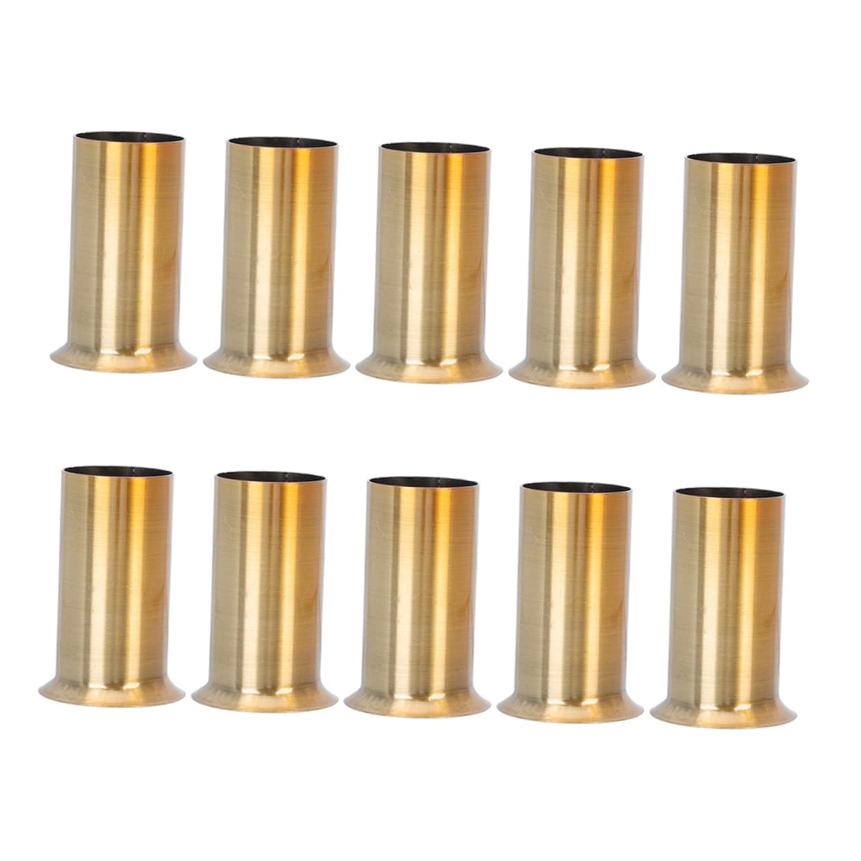 IWOWHERO 10Pcs Chandelier Lamp Holder Sleeve Durable Flanging Tube Lighting Accessory for Replacement of Candelabra Light Bases Antique Finish Easy Installation