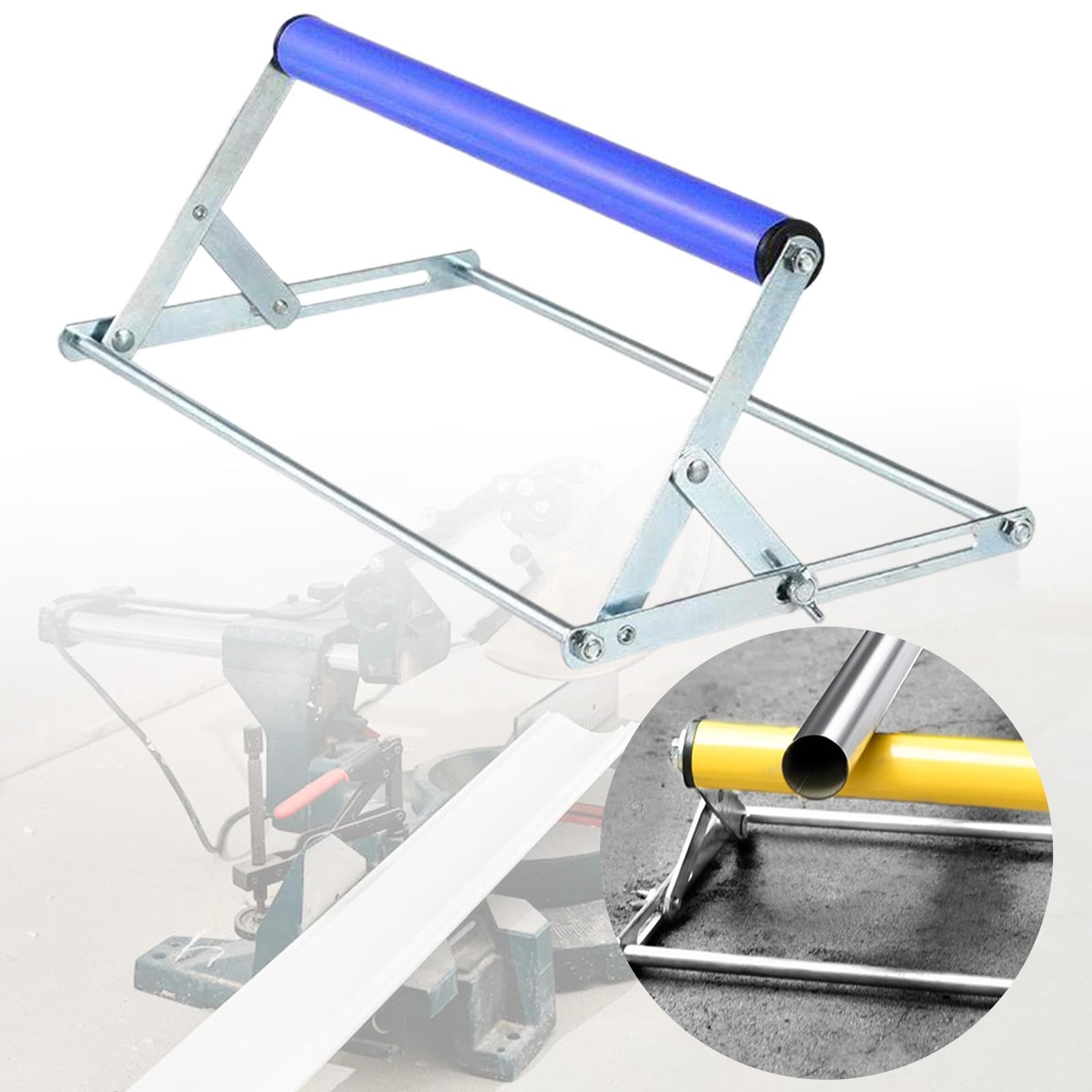 Harilla Bastidor de Soporte para Máquinas de Corte, Plegable, Ajustable, Práctico, Profesional, Soporte Estable, Equipo de Taller, Azul
