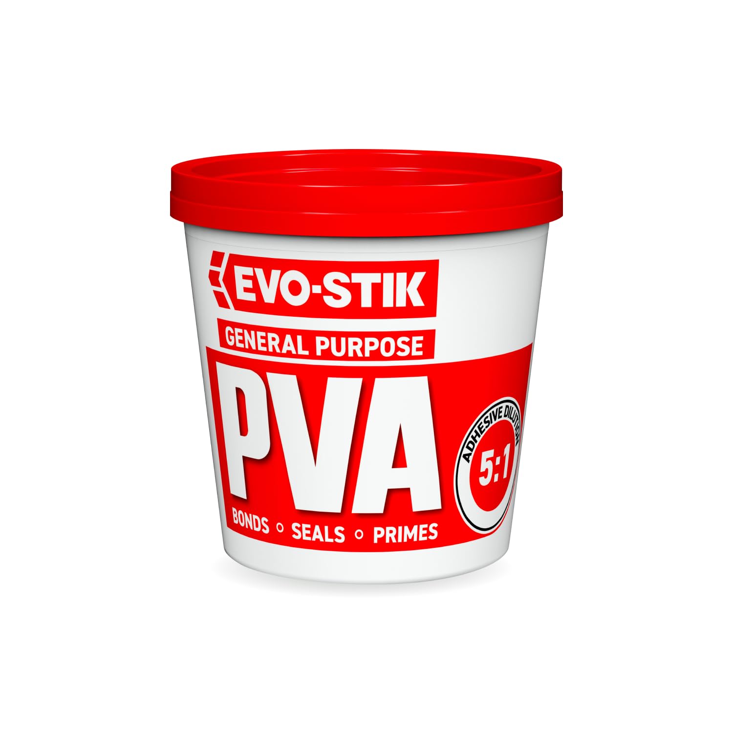 EVO-STIK General Purpose PVA White - 1l - Adhesive, Primer, Sealer and Dustproofer - For Interior Use