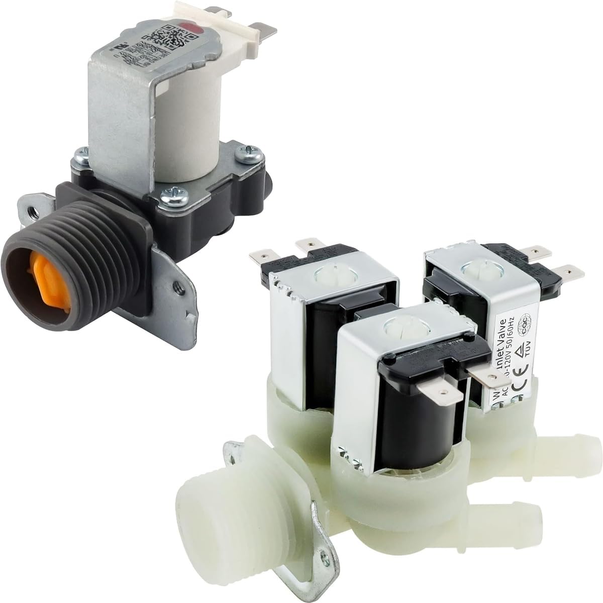 5220FR2006H Washer Water Inlet Valve GENUINE (OEM PART) for Hot Water and 5220FR2075L 5221ER1003A Cold Water Inlet Valve by Beaquicy