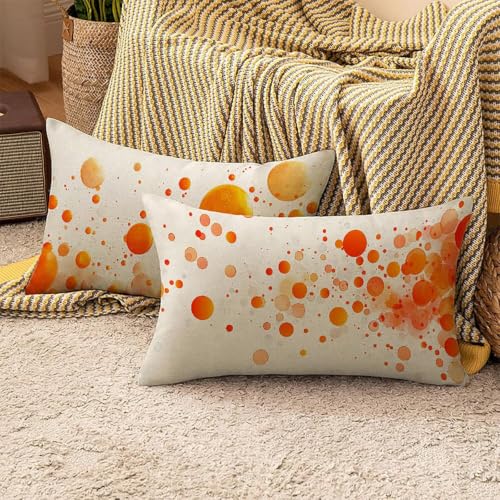 Housse de coussin lin 70x50cm imperméable taie oreiller extérieur blanc