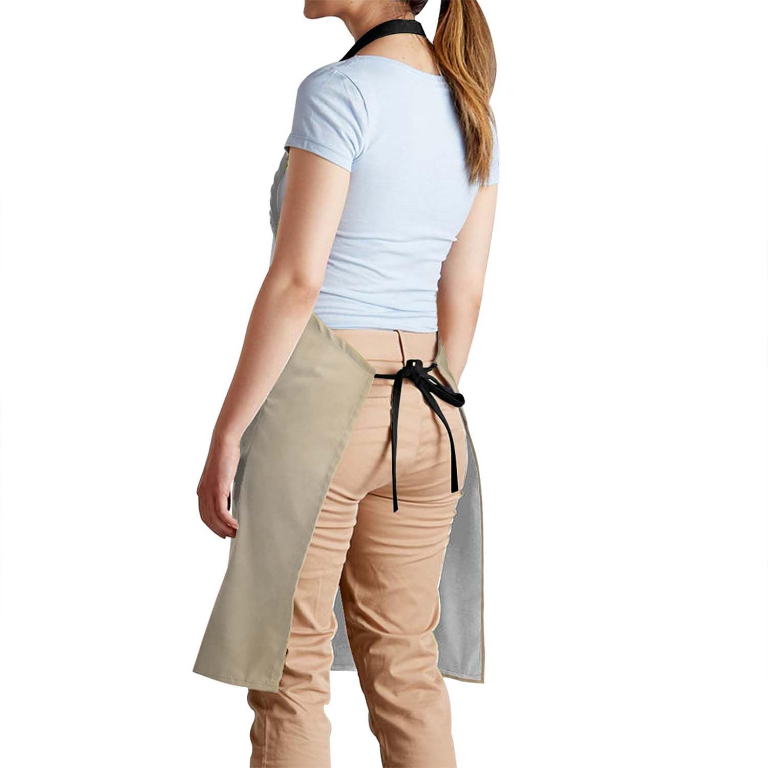 Smooffly Rabbit Apron Adjustable Apron Cooking Kitchen Chef Women Men Aprons for Home Kitchen Restaurant, Coffee House - Image 3