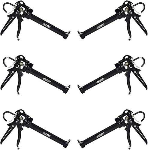 Miniatura 9 de AWF PRO Pistola de calafateo resistente, relación de empuje 18:1, construcción de marco de acero, barril giratorio, gancho de escalera, herramienta