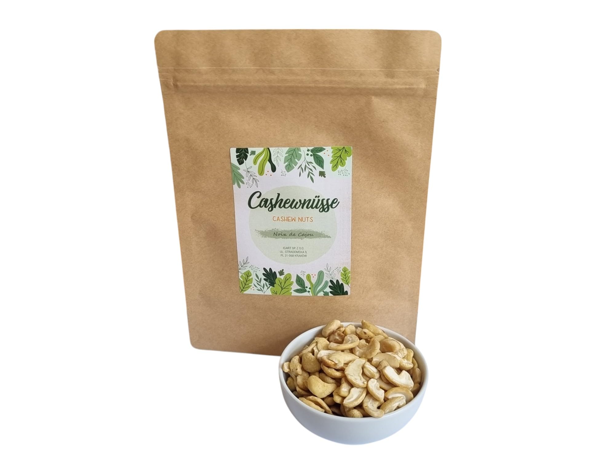 Noci di Anacardio 5kg, Naturali, Fonte ricca di vitamine C, E, K, B, Noci di anacardio gustose, Vegano, Qualità 1A