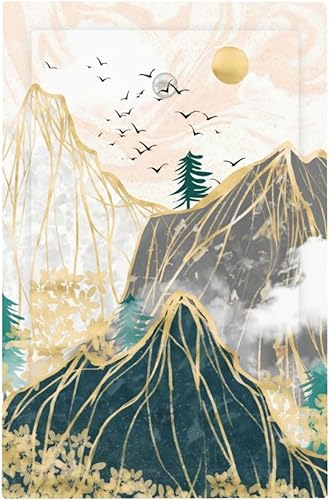 Miniatura 131 de Cubiertas de Interruptor de Luz de 1 Pandilla Bosques Animales Flores Hierba Árboles Placa de Pared Decorativa Interruptor Eléctrico para Decoración