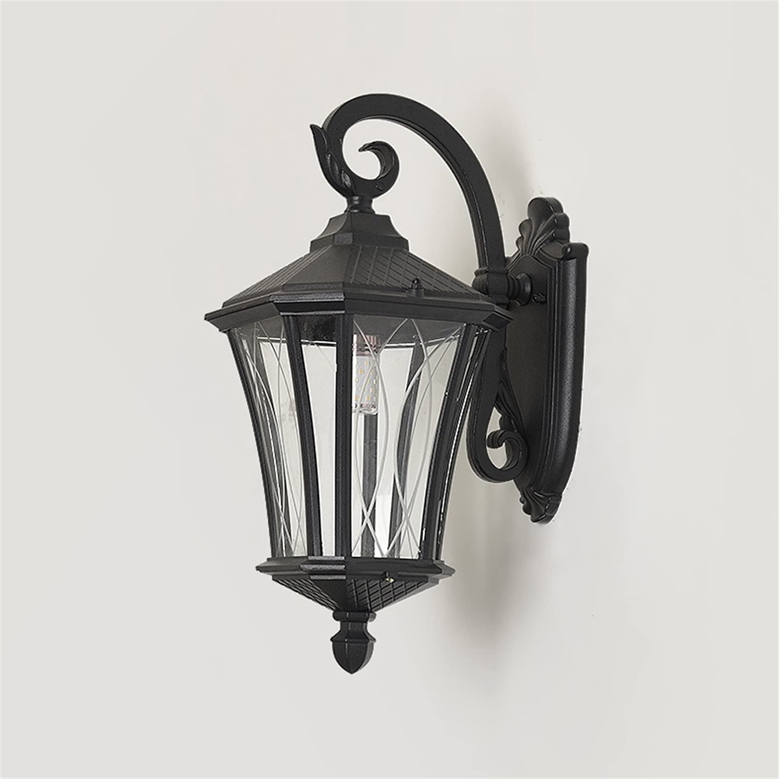 VDOQTLJT Wall Lighting Exterior Mount Light 45cm Waterproof Fixtures Outdoor Black Finish Sconce Aluminum Housing Lamp for Garden Villa Porch