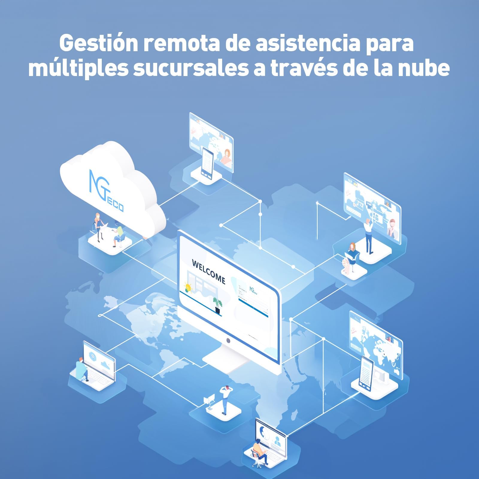 NGTeco TCI Reloj de fichar,Control horario empleados,integración de Tarjetas faciales, Dactilares, RFID y Pin, Nueva función de Lista Negra, compatibilidad con el español (cuota mensual 0)