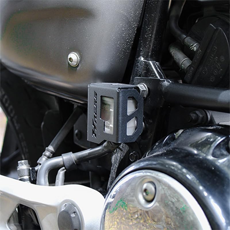 Image of Rear Resevoir Guard Compatible with Honda H'ness CB350 (Black) (Pack of 1)