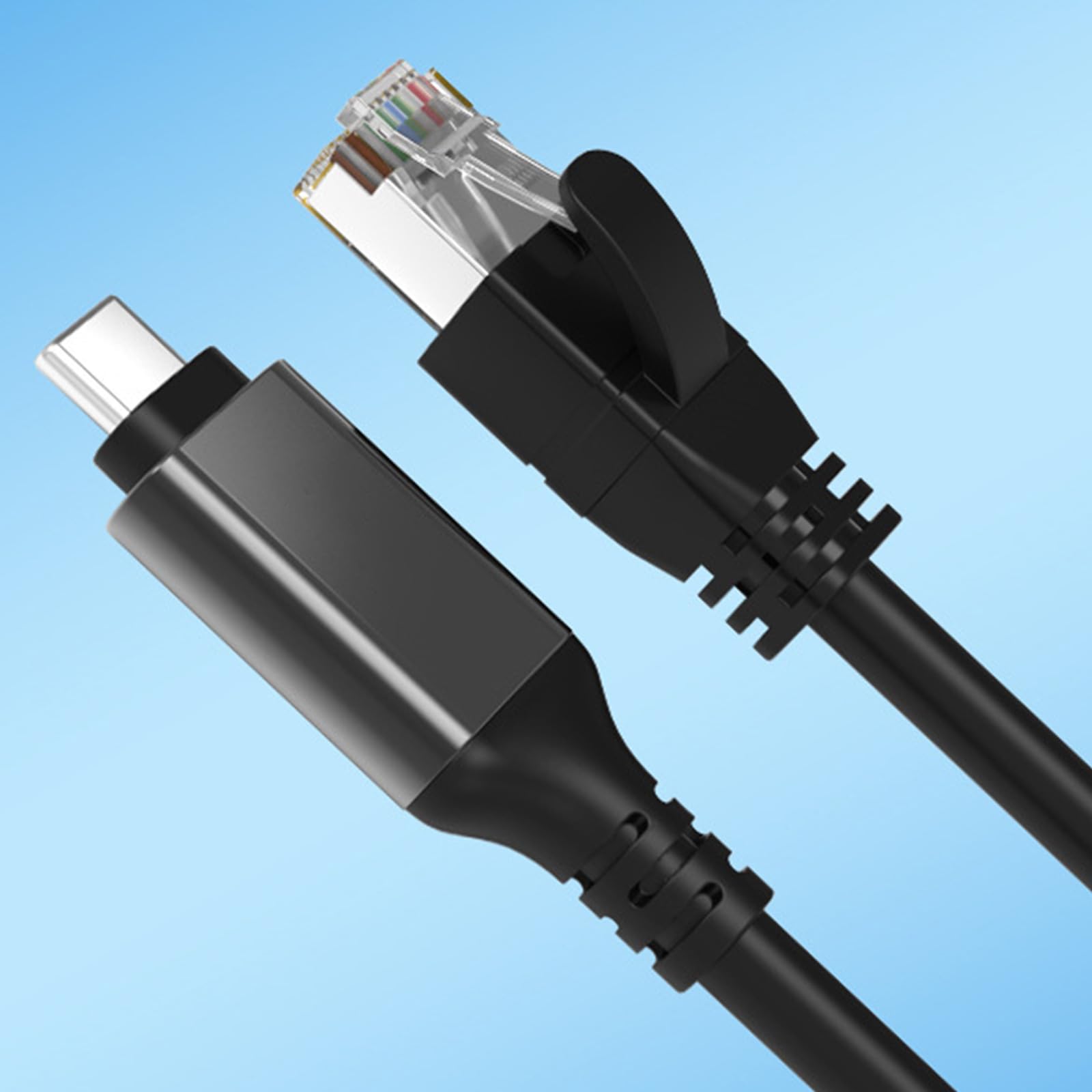 Cavo adattatore di rete USB tipo C a RJ45 Gigabit Ethernet ad alta velocità, 1000 Mbps, connettori per ufficio e