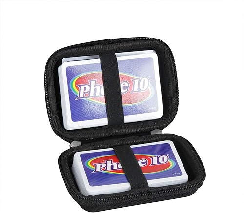 Hermitshell Funda rígida de viaje para fase 10, los estilos de juego de cartas pueden variar no incluye tarjetas