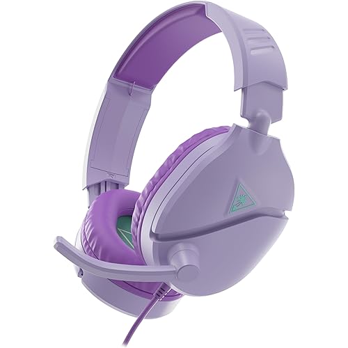 Turtle Beach Recon 70 Multiplatform Gaming Headset for Xbox Series X S, Xbox One, PS5, PS4, PlayStation, Mobile & PC with 3.5mm - Flip-to-Mute Mic, 40mm Speakers, Lightweight Design, Lavender