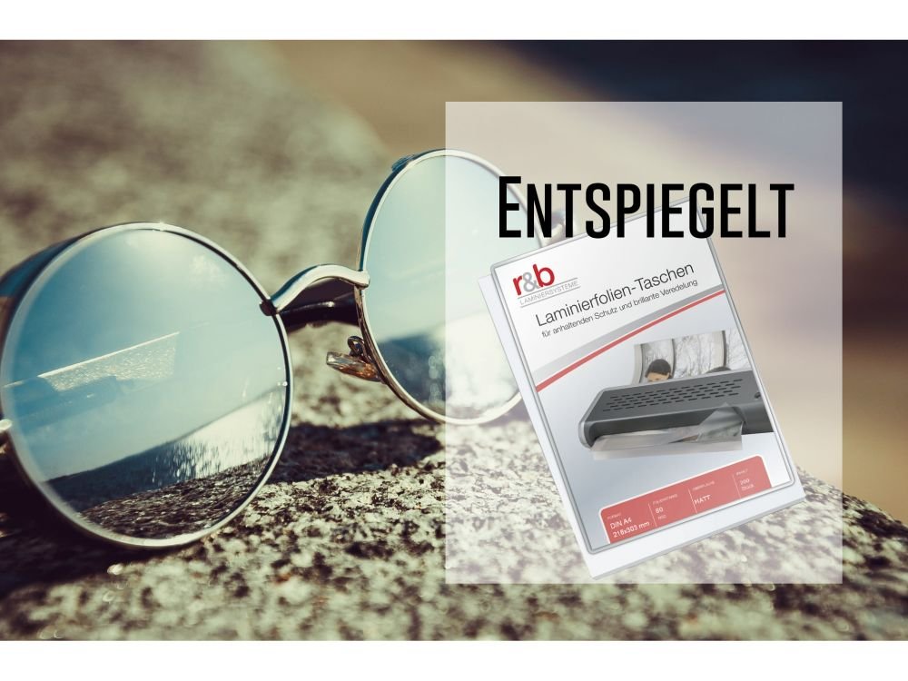 500 Stück MATTE PREMIUM Laminierfolien - Entspiegelt - hochwertigste Verarbeitung A4 (216 x 303 mm) in 2x 80 MIC, OHNE WASSERZEICHEN - Für Dokumente, Fotos oder Karten - Wasserfest, unzerreißbar