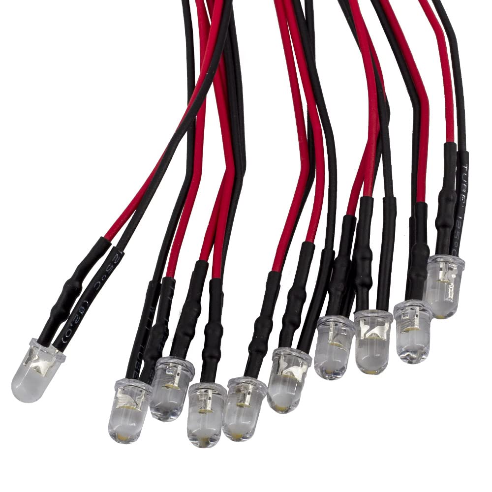 YIXISI 25 Stücke 17mm VorDrahtete LED Streifen, 2835 SMD LED, Modellbau YIXISI 25 Stücke 17mm VorDrahtete LED Streifen, 2835 SMD LED, Modellbau