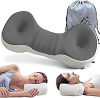 Vista 1 de Almohada Cervical de Rodillo para el Cuello, Di Adiós al Dolor de Cuello, Almohada de Soporte de Cuello para Viaje para Dormir de Lado, Almohada