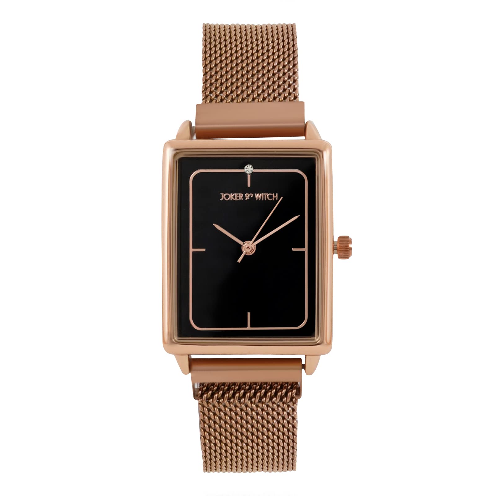 Quad Rectangle Dial Mesh Strap Analog Women's Watch-image-24