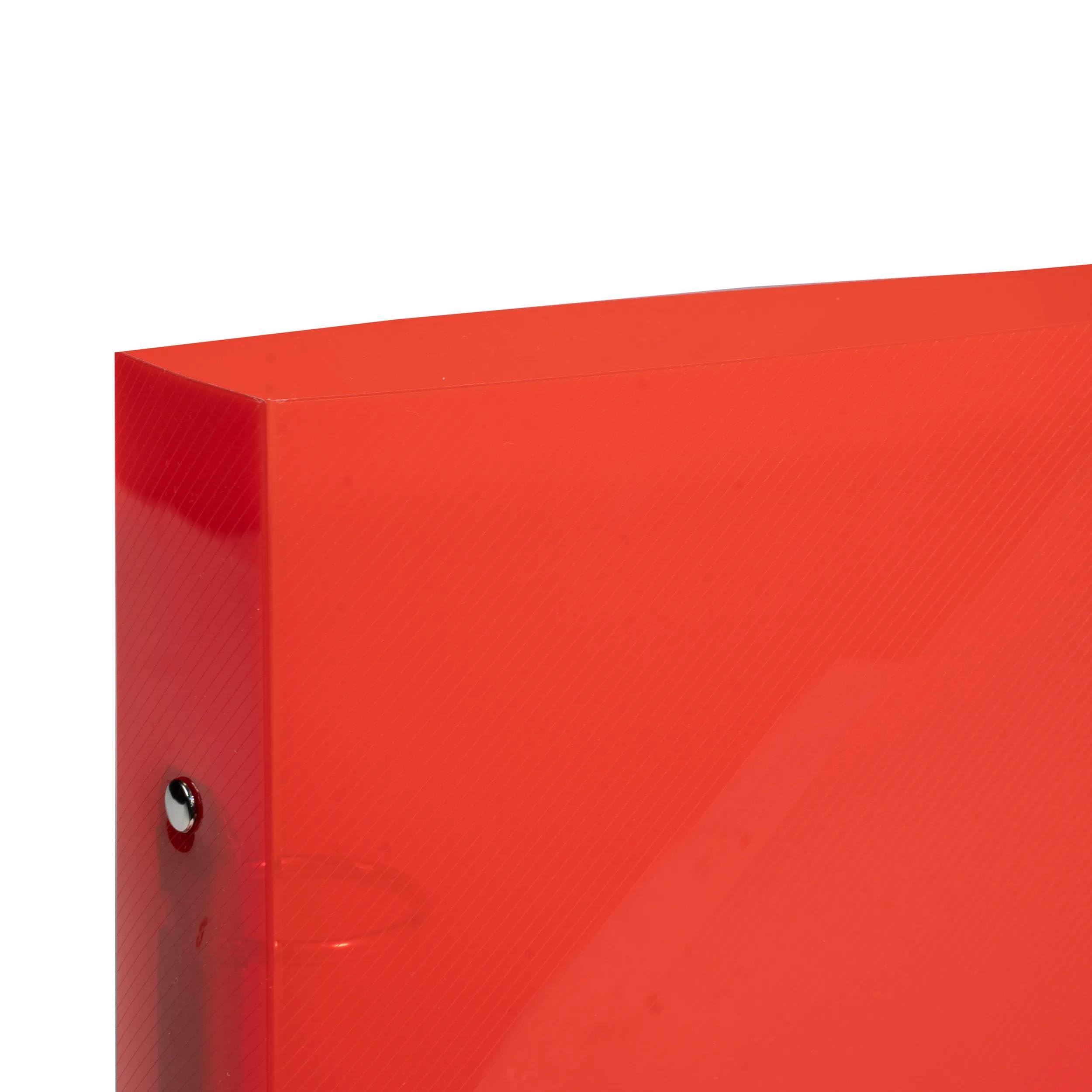 Exacompta - Rif. 998X - Cartone da 15 raccoglitori di cristallo, 2 anelli rotondi da 30 mm, dorso 40 mm, dimensioni esterne: 23 cm x 20 cm, formato A5, assortiti