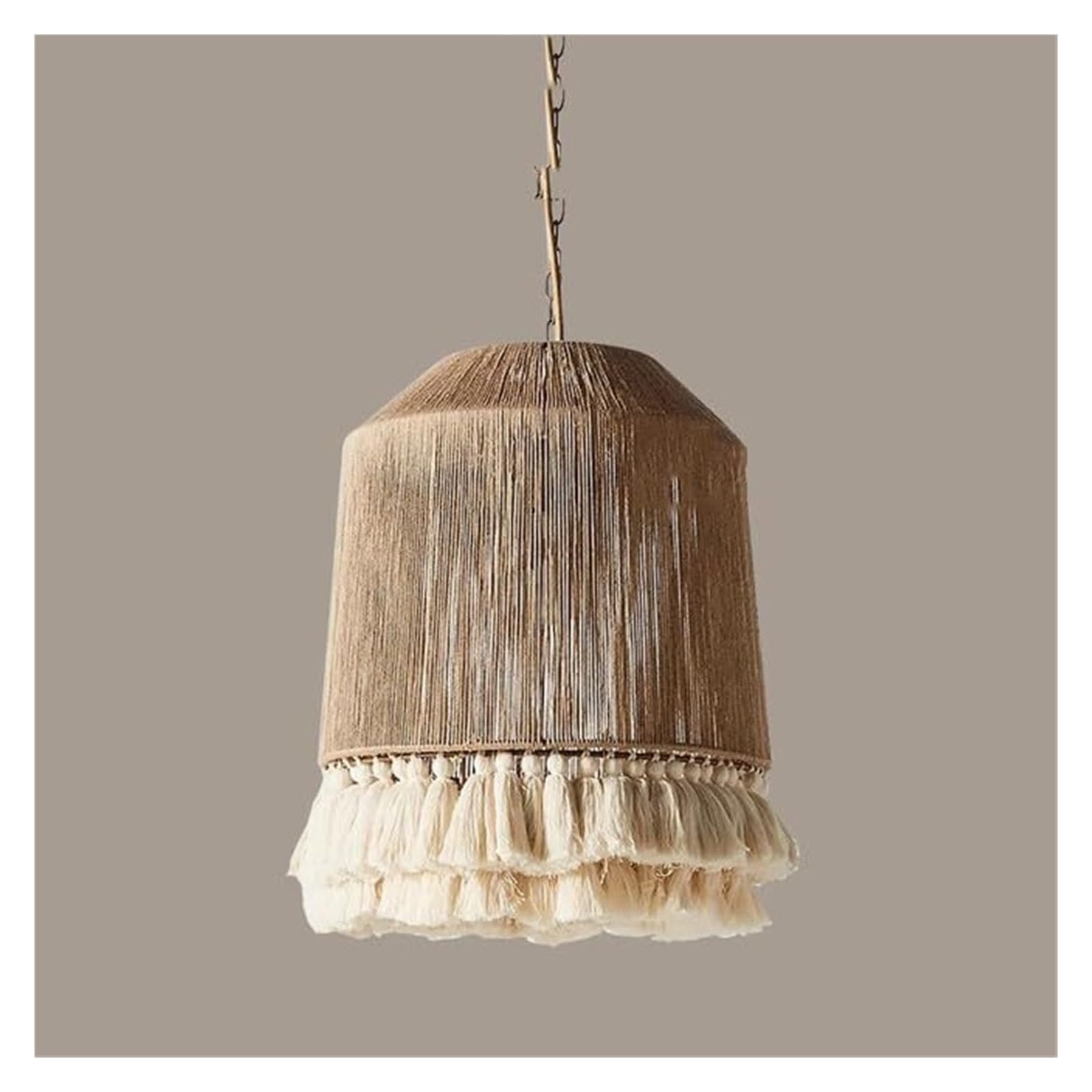 KHUKHU Scandinavian Style French Romance Chandeliers/Pendant Light/Handmade Weaving Light Fixture/Country Side Tea House Balcony Corridor Studio Hot Pot Restaurant Hanging Lamp