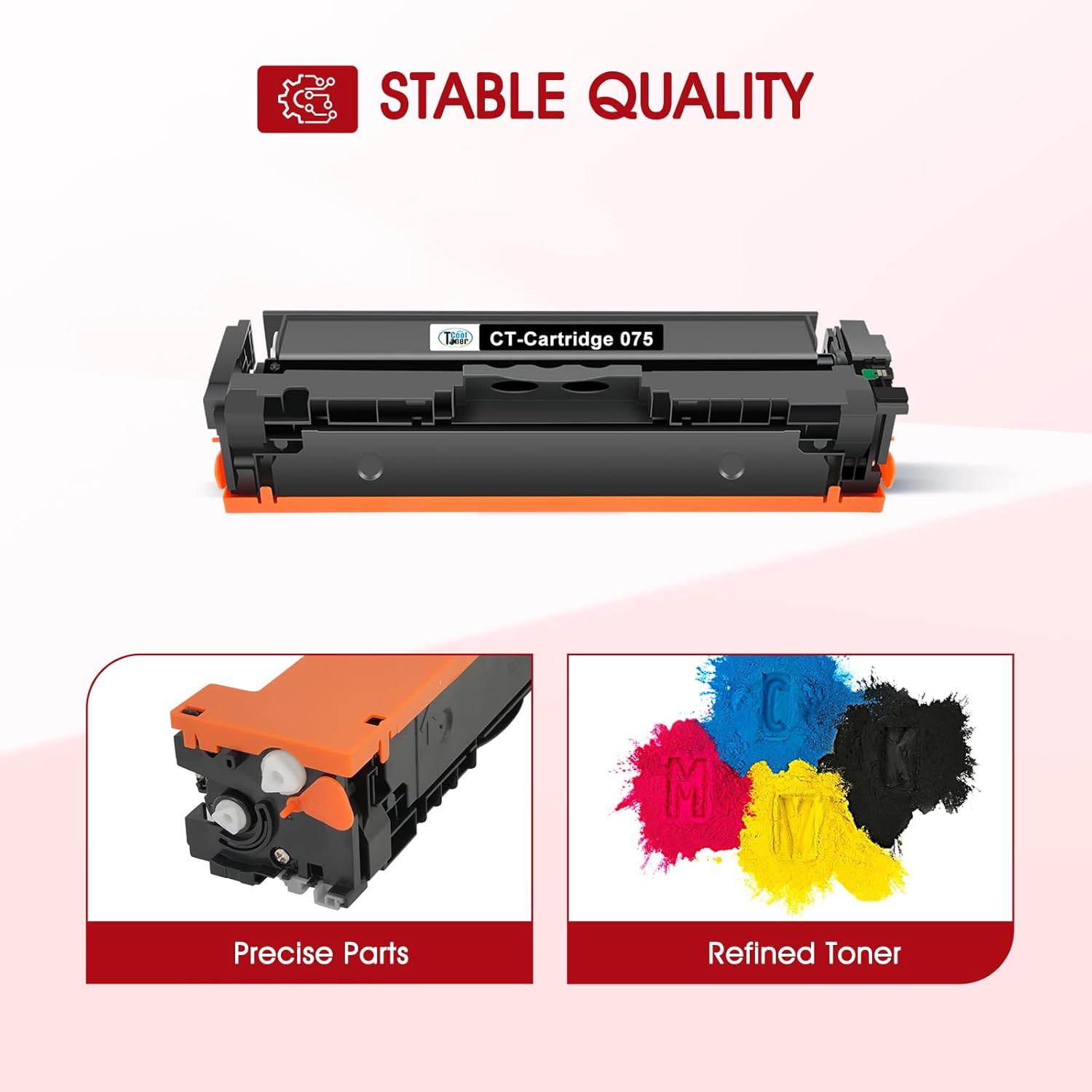 075 Toner Cartridge Set 075H: MF663Cdw MF665CDW LBP646Cdw Compatible for Canon Color ImageCLASS MF660c MF662CDW LBP647Cdw LBP640c LBP640 MF660 Printer 4 Pack High Yield Ink(Black Cyan Yellow Magenta)