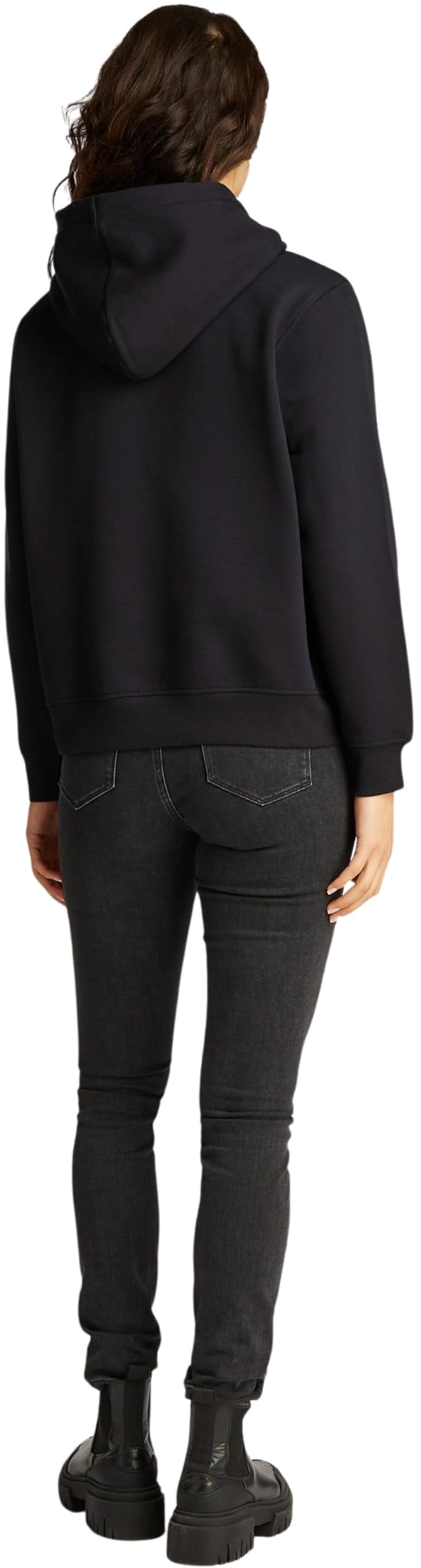 Calvin Klein Jeans Damska bluza z kapturem GRADIENT CK J20J224721, czarna (Ck Black), XS, Czarny (Ck Black), XS