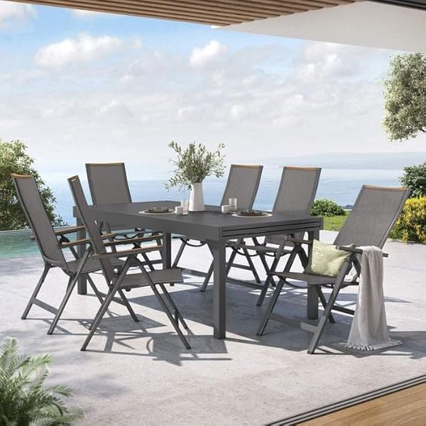 OUTLIV. Garten Essgruppe Jacob Anthrazit