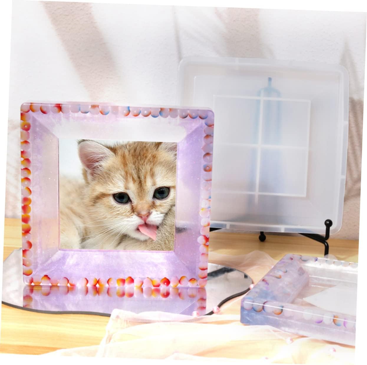 DOITOOL Creative Silicone Photo Frame Molds for Crafts Frame Versatile Silicone Molds for Unique Picture Displays Great for Personalization and Making