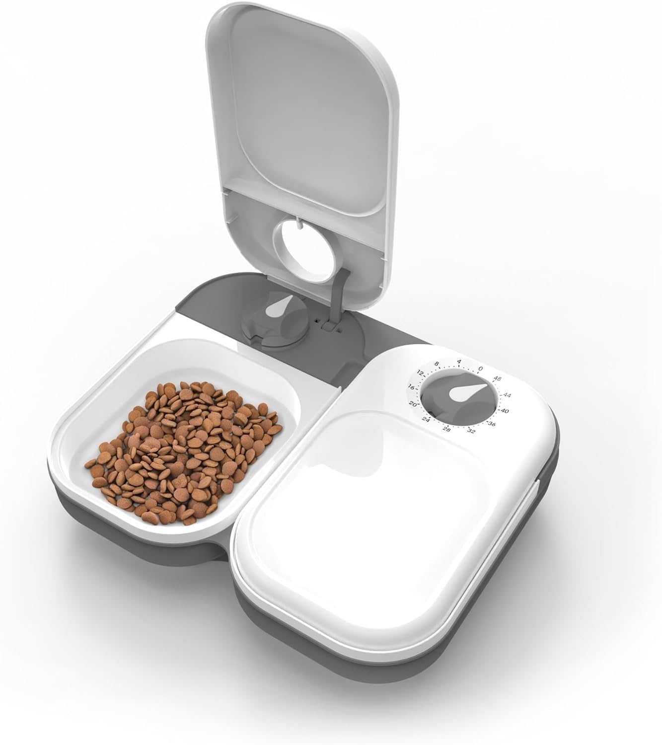 Portible 2 Meal Automatic Pet Feeder with Timer and Ice Pack for Cats and Small Dogs, Food Dispenser for Cat and Dog, for use with Wet and Dry Food (B0D8PN3PMD) Amazon Price History, Amazon Price Tracker