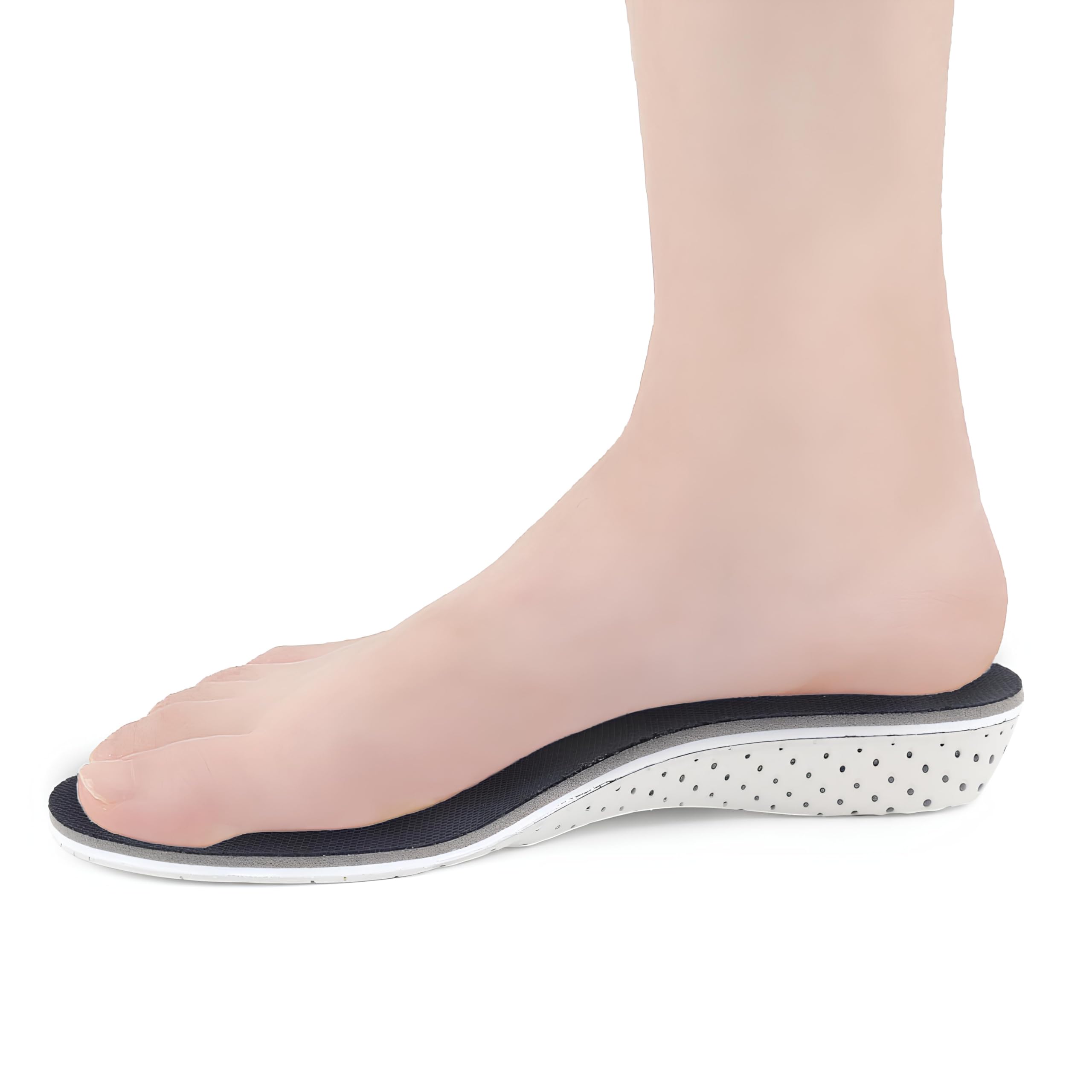 Solette Alzatacco 2 o 3 cm Traspiranti Antibatterico Supporto Black Memory Foam, Suolette Scarpe Plantari Plantare, Per Uomini E Donne EVA Sollevamento Tallone 35-44 (ALTEZZA 3cm)