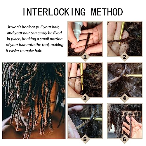 Herramienta de enclavamiento para microlocks y agujas de ganchillo para rastas 5