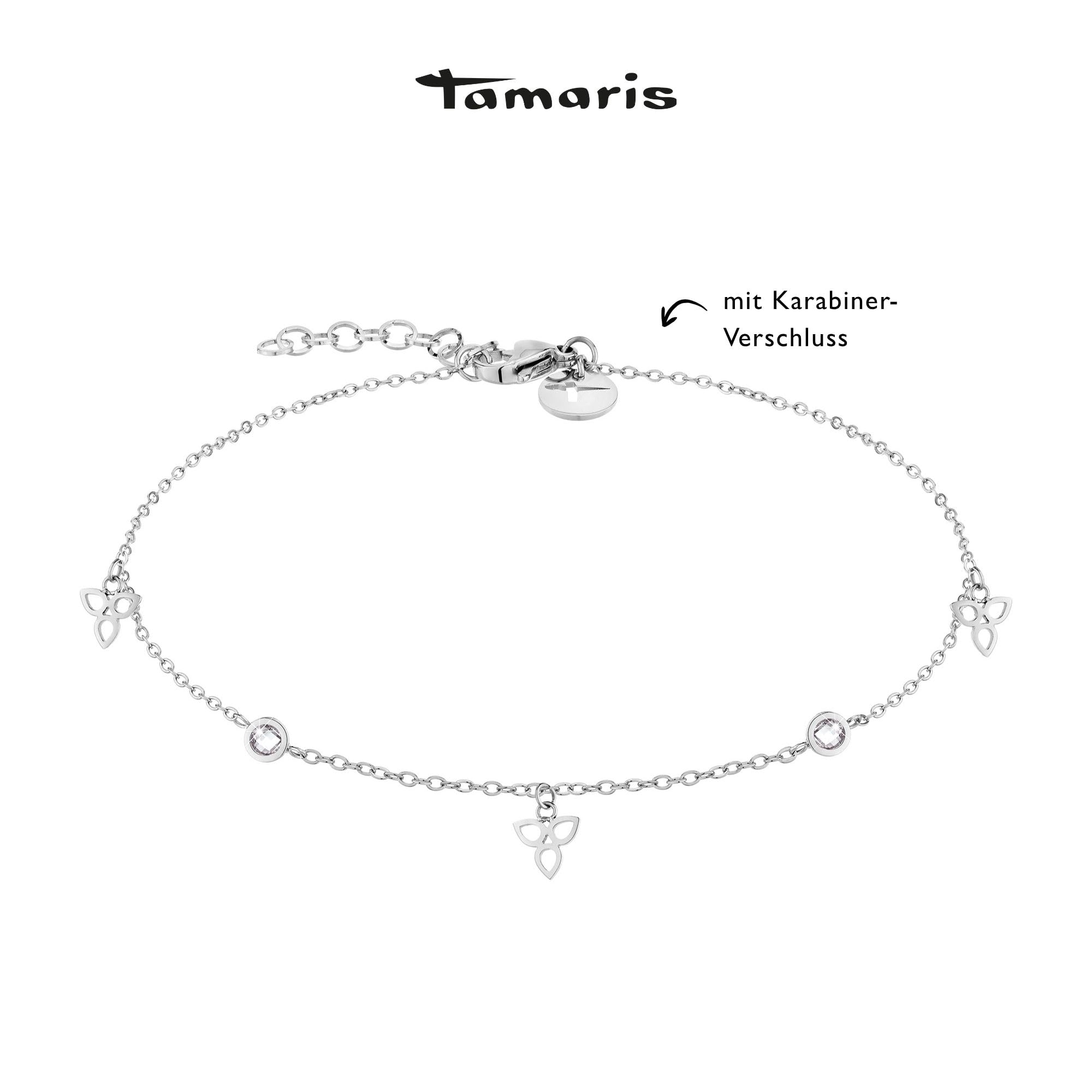Tamaris tobillera de acero inoxidable en plata TJ-0013-A-27