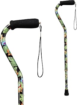 Carex Health Brands Designer Offset Cane, Bahama, 1 Count