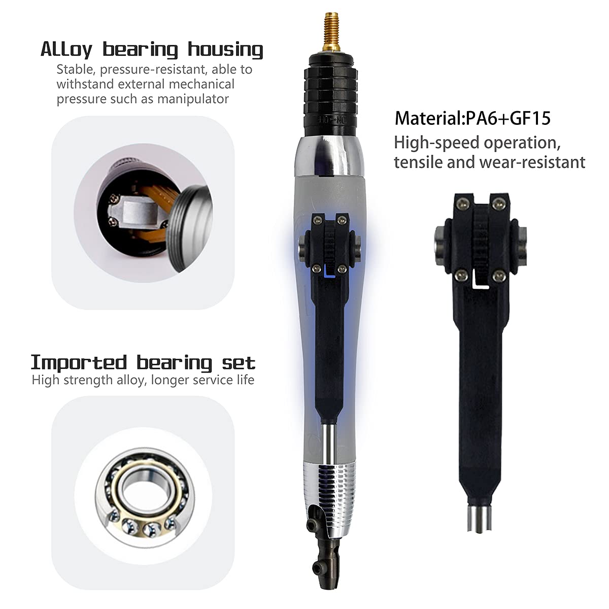 Molinillo de aire micro de 1/8 pulgadas para limar ultrasónico, máquina pulidora neumática