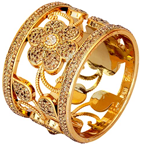 JD'Z COLLECTION Indian Bangles For Women Bollywood Bracelet Bangle Set Beautiful CZ Bangles