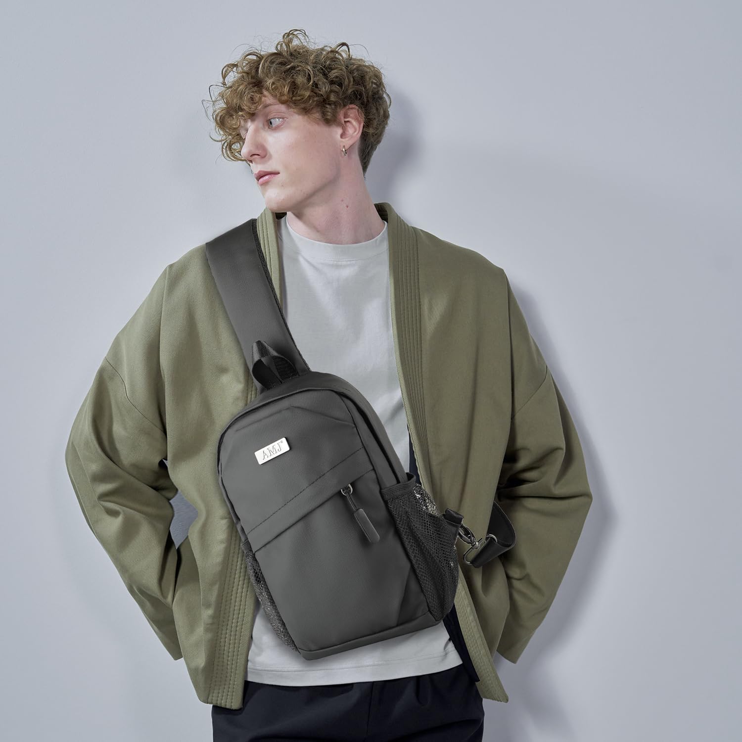 AMJ Cross-body Bag Small Handbag For Men, Shoulder Mini Bag For Women, Travel Chest Daypack for Hiking, Camping, Sports - Image 8