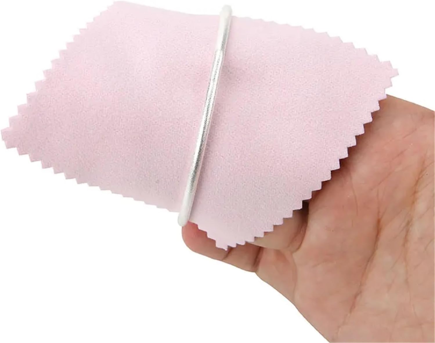 200Pcs 8x8cm Jewelry Polishing Cloth Silver Cleaning Wipe for Gold Gem Care | Lint-free silver polish cloths, safe for gold, gems, and watches.