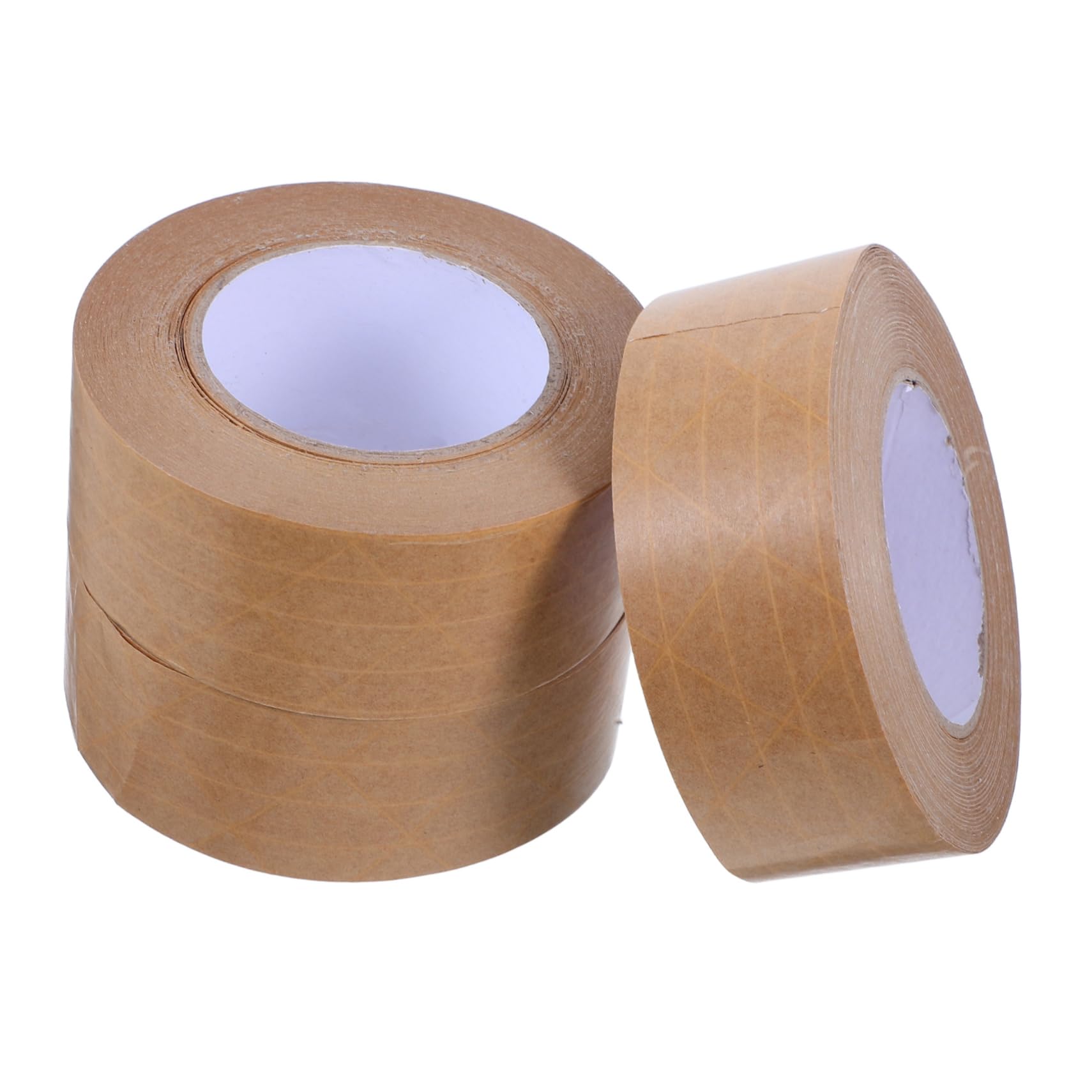 SOLUSTRE 3stücke Kraftpapier-klebeband Selbstklebendes Versandband Braunes Paketklebeband Manipulationssicher Beschreibbar zum Versiegeln von Kartons Robustes Verpackungsklebeband